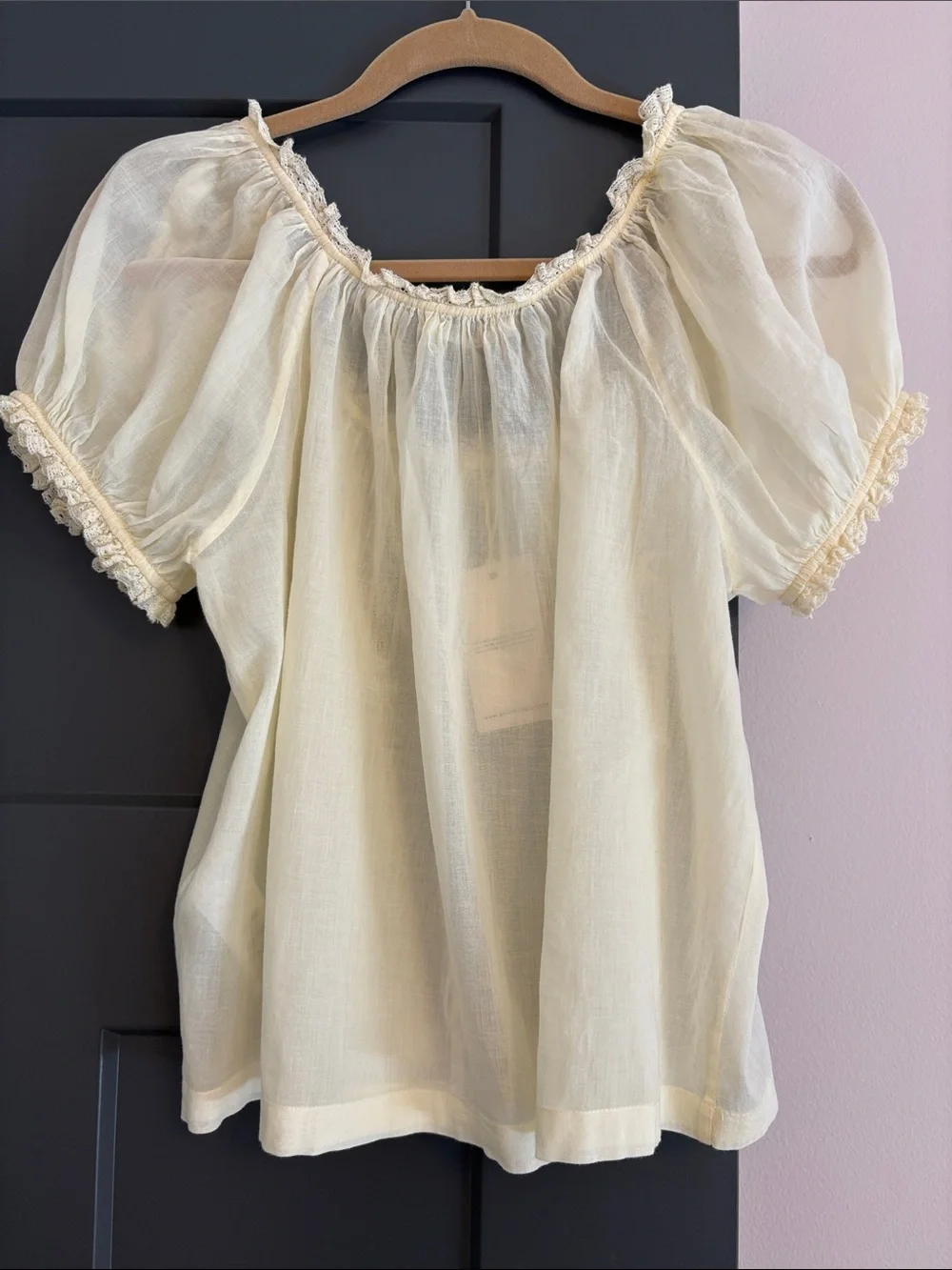 BNWT Doen Frederica Crème Citron - Picture 4 of 5